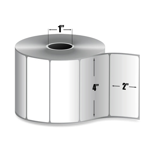 Étiquettes 4 x 2 thermiques directes de table adhésives et décollables T40
