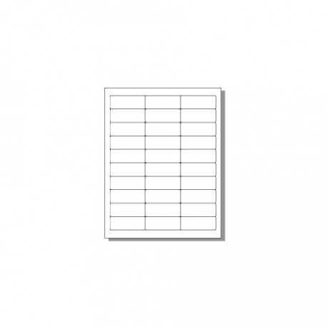 etiquettes-rive-sud,Étiquettes adhésives laser – 2 5⁄8 x 1 po, blanc