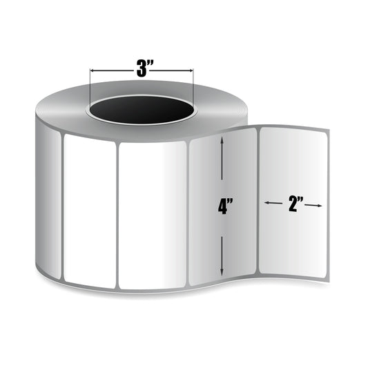Zebra 4" x 2" Z-Select 4000T Label - 72289