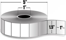 1.50" x 1" Étiquettes Thermique Zebra Z-Perform 2000D Label - 100157841