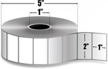 2" x 1" Étiquettes Thermique Zebra Z-Select 4000D - 10010039