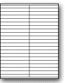 L-42 - 42 per sheet (4.25" x .5")