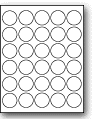 LC-1.5 - 30 per sheet (1.5" circle)