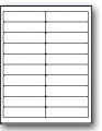 LD-20 - 20 per sheet (1" x 4")