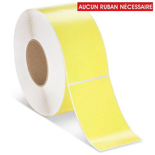 etiquettes-rive-sud,Étiquettes adhésives thermiques directes industrielles – 3 x 5 po - Coloré