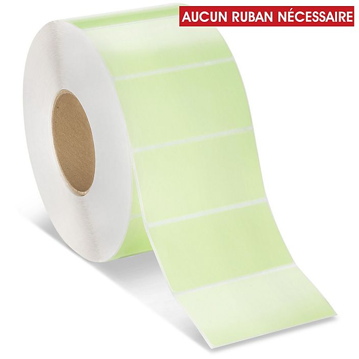 etiquettes-rive-sud,Étiquettes adhésives thermiques directes industrielles – 4 x 2 po - Coloré