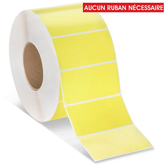 etiquettes-rive-sud,Étiquettes adhésives thermiques directes industrielles – 4 x 2 po - Coloré