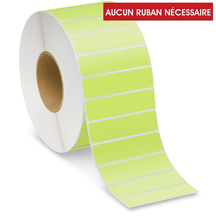 etiquettes-rive-sud,Étiquettes adhésives thermiques directes industrielles – 4 x 1 po - Coloré