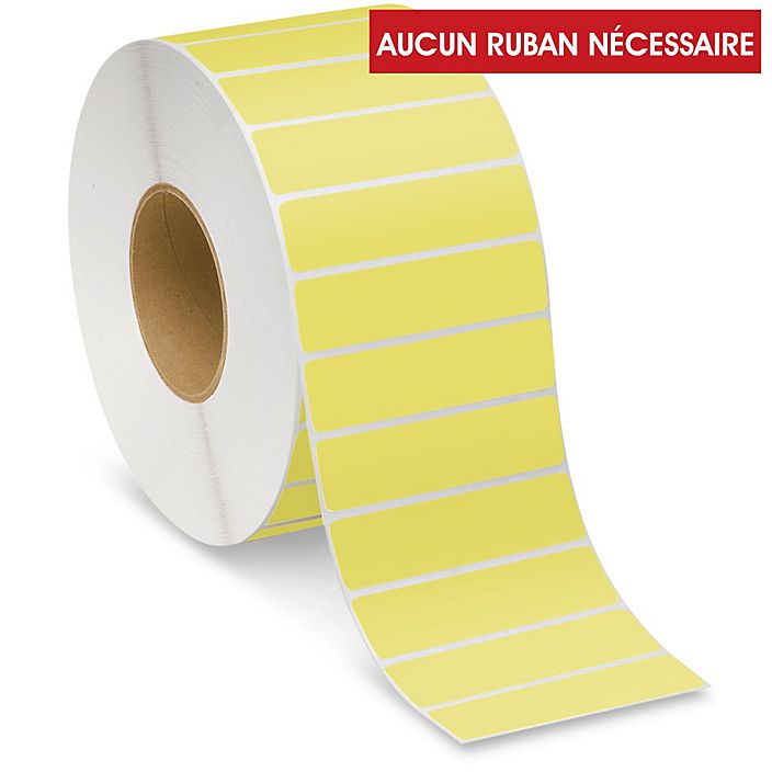 etiquettes-rive-sud,Étiquettes adhésives thermiques directes industrielles – 4 x 1 po - Coloré