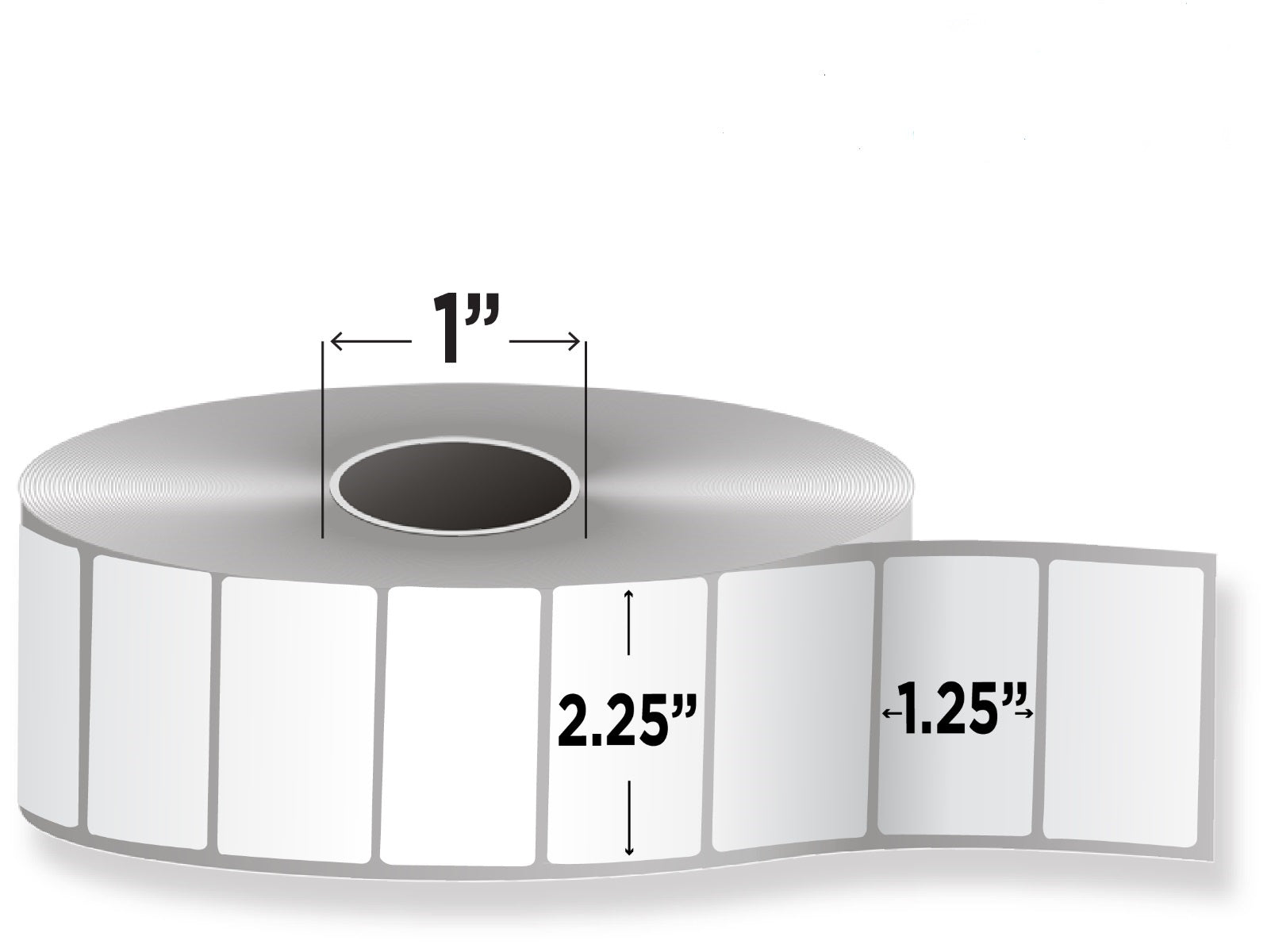 Étiquettes Thermiques 67x25mm (2 Rouleaux/4000 étiquettes) - Pour Imprimantes Zebra, Perforées, Sans Encre