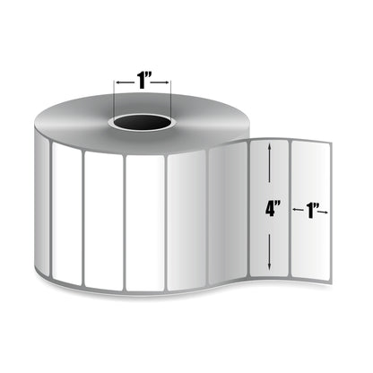 4" x 1" Étiquettes Thermique Zebra Z-Select 4000D - 10010045