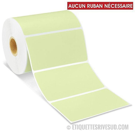 etiquettes-rive-sud,Étiquettes thermiques directes de table – 4 x 2 po, couleurs