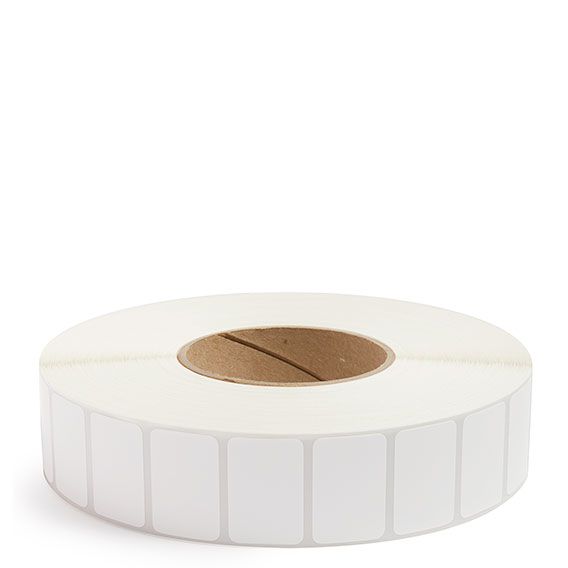Étiquettes 1 1/2 x 1 transfert thermiques adhésives et décollables