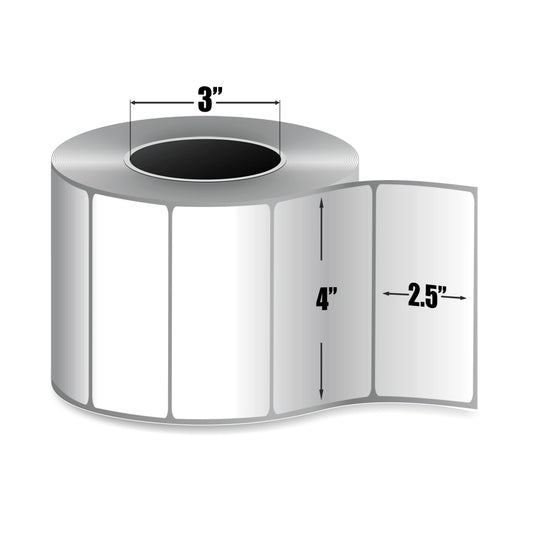 Zebra 4" x 2.50" Z-Select 4000T Label - 94681