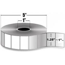 1.25" x 1" Étiquettes Thermique Zebra 1.25" x 1" Z-Perform 2000D Label - 10015784