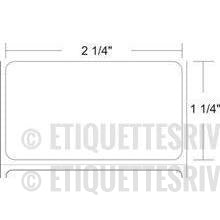 etiquettes-rive-sud,Zebra 2.25" x 1.25" Z-Select 4000T Label - 800622-125