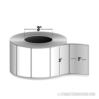 etiquettes-rive-sud,Zebra 3" x 2" PolyPro 4000T - 10011689